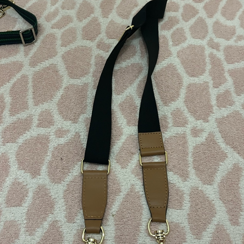 Black and Tan Adjustable bag Straps